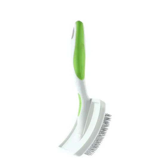 Andis Firm Slicker Brush Lime Green For Dog/Cat 6 Andis Firm Slicker Brush Lime Green For Dog/Cat - Image 6