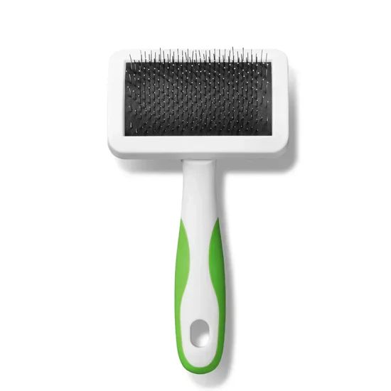 Andis Firm Slicker Brush Lime Green For Dog/Cat 4 Andis Firm Slicker Brush Lime Green For Dog/Cat - Image 4