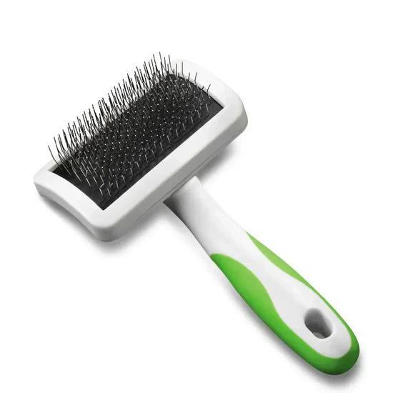 Andis Firm Slicker Brush Lime Green For Dog/Cat 3 Andis Firm Slicker Brush Lime Green For Dog/Cat - Image 3
