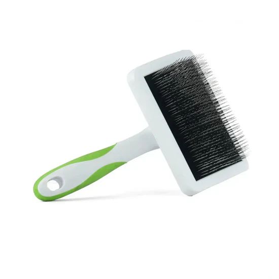 Andis Firm Slicker Brush Lime Green For Dog/Cat 2 Andis Firm Slicker Brush Lime Green For Dog/Cat - Image 2