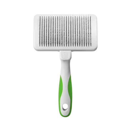 Andis Self-Cleaning Slicker Brush Lime Green 3 Andis Self-Cleaning Slicker Brush Lime Green - Image 3