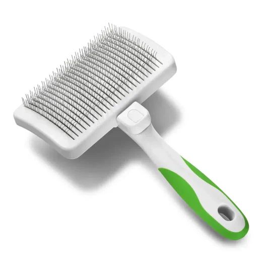 Andis Self-Cleaning Slicker Brush Lime Green 4 Andis Self-Cleaning Slicker Brush Lime Green - Image 4