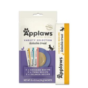 Applaws Natural Grain Free Lickable Cat Treats Chicken Tuna Salmon 6 x 14g