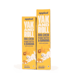 Applod Yak Roll Peanut Butter Banana Yak Chew for Dogs