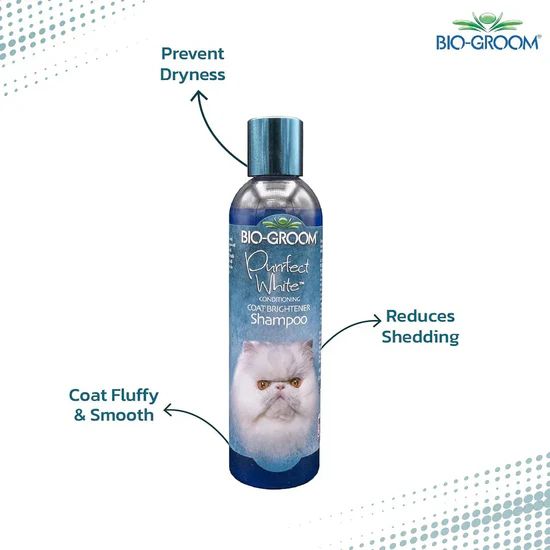 Bio-Groom Purrfect White Cat Conditioning Shampoo - 236 ml 3 Bio Groom Purrfect White Cat Conditioning Shampoo 236 ml benefits