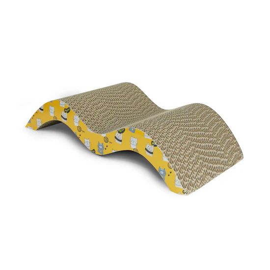 Catmos Purr Wave Cat Scratcher with Free Catnip 7 Catmos Purr Wave Cat Scratcher with Free Catnip - Image 7