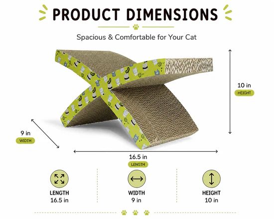 Catmos X-Flex Cat Scratcher with Free Catnip 2 Catmos X-Flex Cat Scratcher with Free Catnip - Image 2