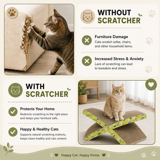 Catmos X-Flex Cat Scratcher with Free Catnip 6 Catmos X-Flex Cat Scratcher with Free Catnip - Image 6