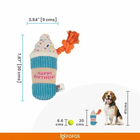 FOFOS Birthday Drink Dog Toy 4 FOFOS Birthday Drink Dog Toy - Image 4