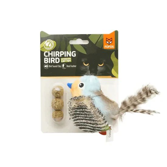 Fofos Bluebird with Catnip Balls Cat Toy