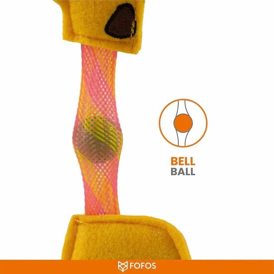 FOFOS Cat Flick Tube Toy - Giraffe 3 FOFOS Cat Flick Tube Toy - Giraffe - Image 3