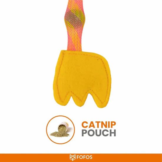 FOFOS Cat Flick Tube Toy - Giraffe 7 FOFOS Cat Flick Tube Toy - Giraffe - Image 7