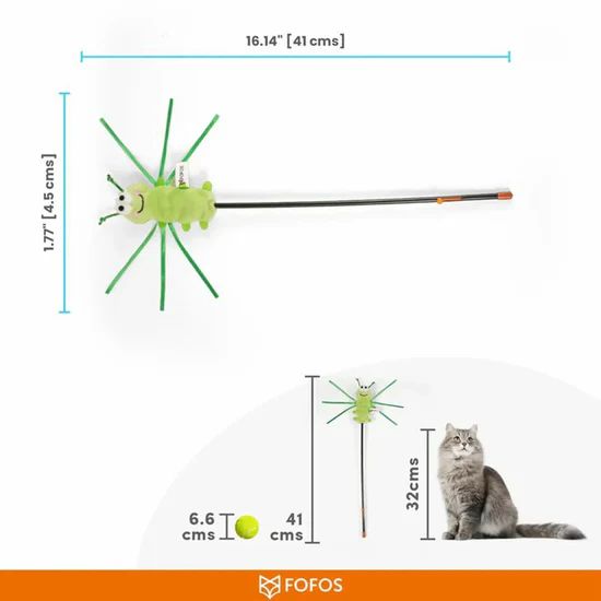 FOFOS Cat Wand Moving Caterpillar 4 FOFOS Cat Wand Moving Caterpillar - Image 4