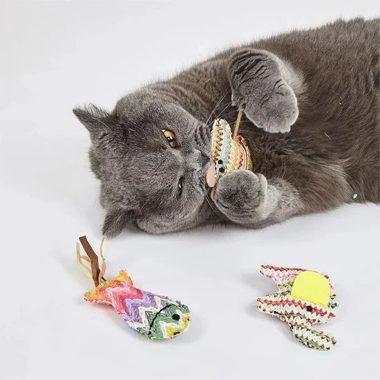 FOFOS Interactive Chic Cat Toy Pack of 3 - Pink 5 FOFOS Interactive Chic Cat Toy Pack of 3 - Pink - Image 5
