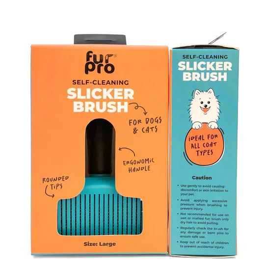 Fupro Self-Cleaning Slicker Brush for Dogs & Cats 3 Fupro Self-Cleaning Slicker Brush for Dogs & Cats - Image 3