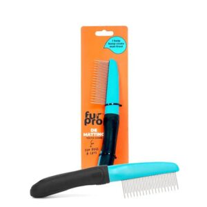 Furpro Premium Long Short Teeth Comb For Dogs Cats