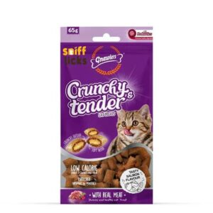 Gnawlers Crunchy Tenders Salmon Flavour Cat Treat 65g