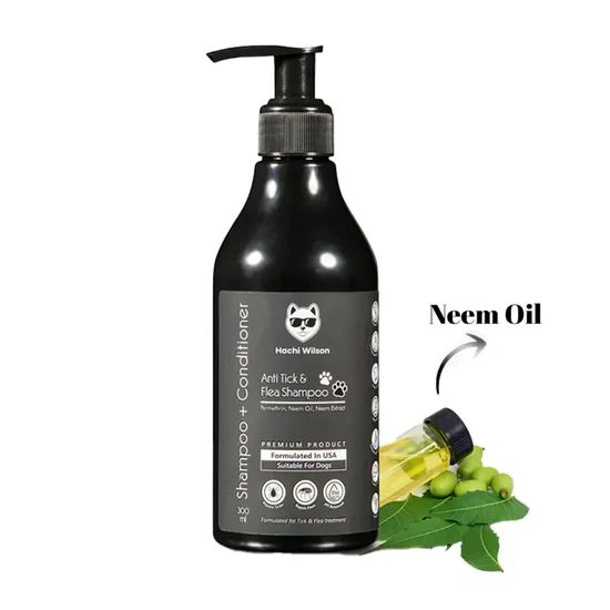 Hachi Wilson Premium Anti-Tick & Flea Dog & Cat Shampoo(USA Formulated, USFDA Approved) - 300g 2 Hachi Wilson Premium Anti-Tick & Flea Dog & Cat Shampoo(USA Formulated, USFDA Approved) - 300g - Image 2