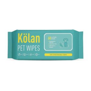Kolan Pet Wipes 60 Wipes for Dogs Cats Gentle Grooming Wipes