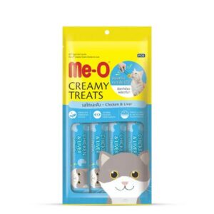 Me-O Chicken Liver Creamy Cat Treat 15g Pack of 4