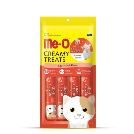 Me-O Crab Flavor Creamy Cat Treat - 15g (Pack Of 4) 1 Me-O Crab Flavor Creamy Cat Treat 15g Pack of 4