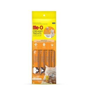 Me-O Creamy Treats Chicken Pumpkin Flavour 15g Pack of 4