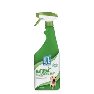 Out Pet Care Natural Flea Tick Spray for Dogs 500ml
