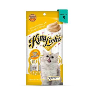 Rena Kitty Licks Tuna with Scallop Cat Treat 60g Tubes pack of 5