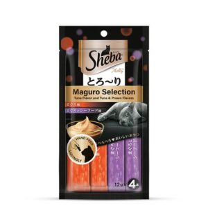Sheba Maguro Selection Tuna Prawn Flavour Cat Meaty Treat 48 gm
