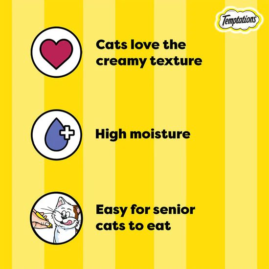 Temptations Creamy Purrrr-ee Chicken and Tuna Flavour Meaty Cat Treat - 48 gm (12 gm x 4 Pcs) 3 Temptations Creamy Purrrr-ee Chicken and Tuna Flavour Meaty Cat Treat - 48 gm (12 gm x 4 Pcs) - Image 3