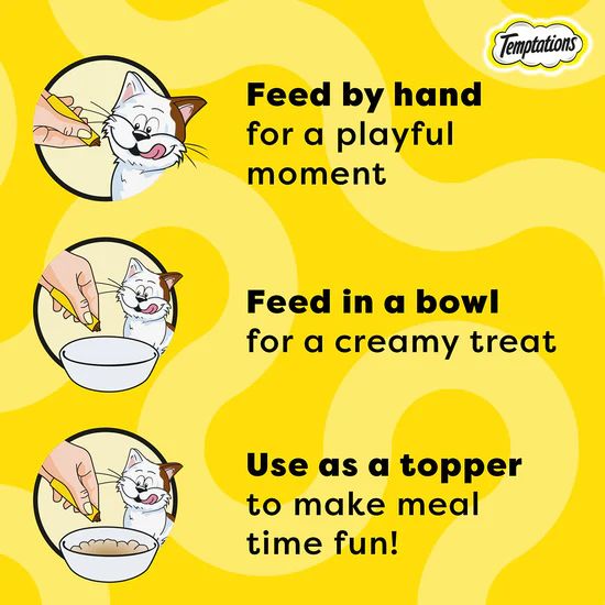 Temptations Creamy Purrrr-ee Chicken and Tuna Flavour Meaty Cat Treat - 48 gm (12 gm x 4 Pcs) 4 Temptations Creamy Purrrr-ee Chicken and Tuna Flavour Meaty Cat Treat - 48 gm (12 gm x 4 Pcs) - Image 4
