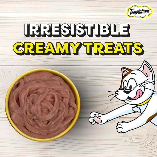 Temptations Creamy Purrrr-ee Chicken and Tuna Flavour Meaty Cat Treat - 48 gm (12 gm x 4 Pcs) 8 Temptations Creamy Purrrr-ee Chicken and Tuna Flavour Meaty Cat Treat - 48 gm (12 gm x 4 Pcs) - Image 8