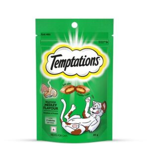 Temptations Seafood Medley Flavour Cat Meaty Treat 85g