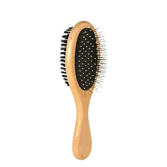 Trixie Double Sided Pin Brush for Dog/Cat - 21cm 2 Trixie Double Sided Pin Brush For Dog Cat 21cm pins