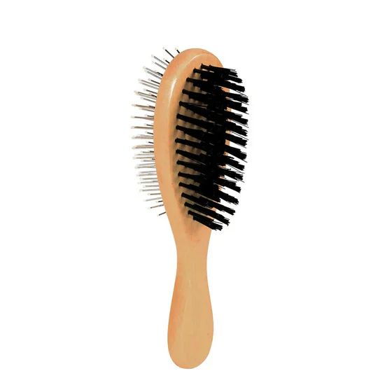 Trixie Double Sided Pin Brush for Dog/Cat - 21cm 1 Trixie Double Sided Pin Brush For Dog Cat 21cm